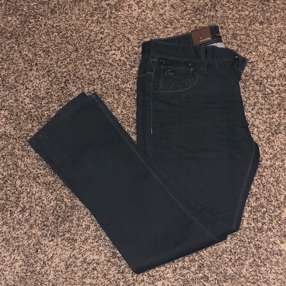 🔴 Mens Denim Jeans with Zipper Back Pockets NWT - Picture 2 of 8